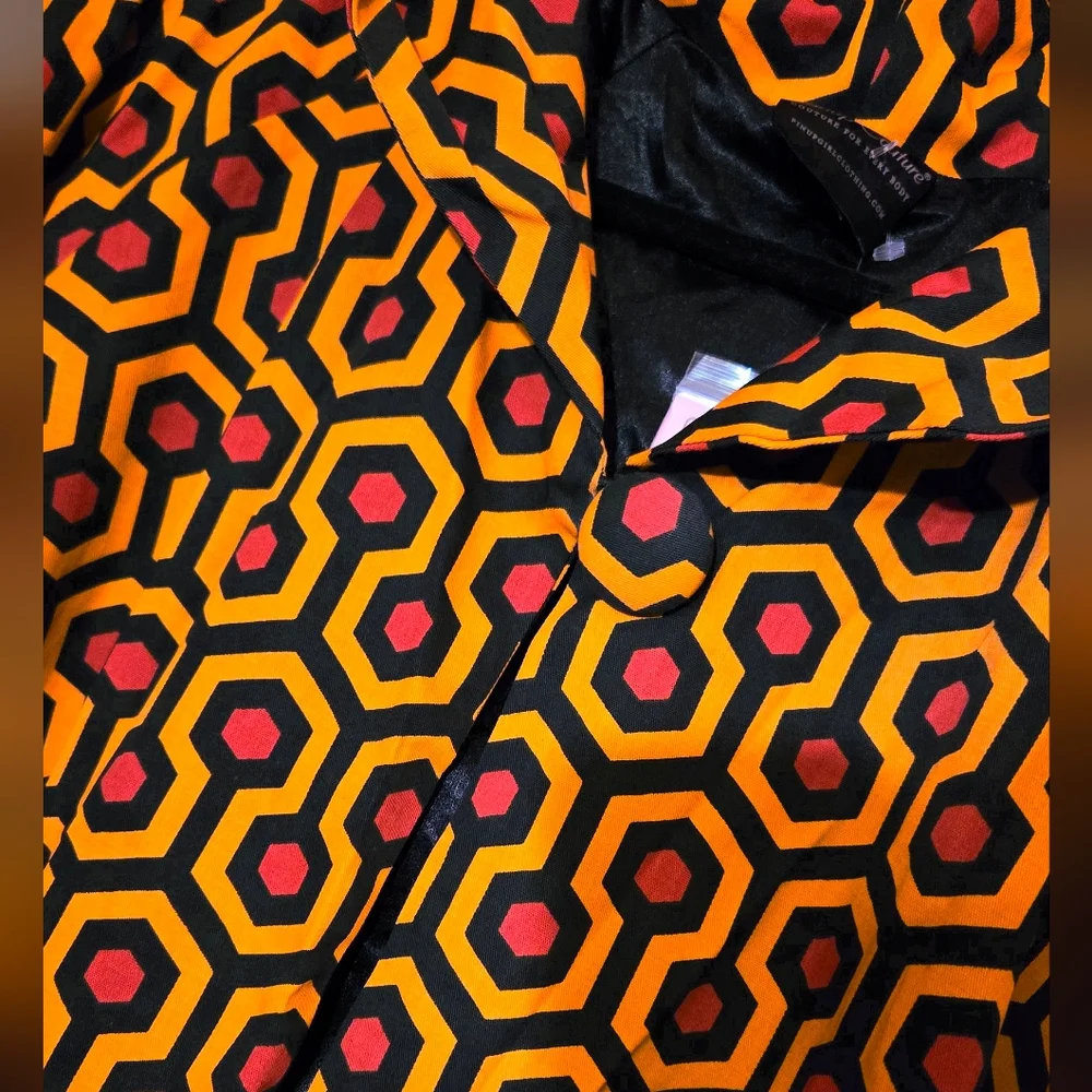 NWT PinUp Couture Hotel Hexagon Print Car Coat - Picture 4 of 9